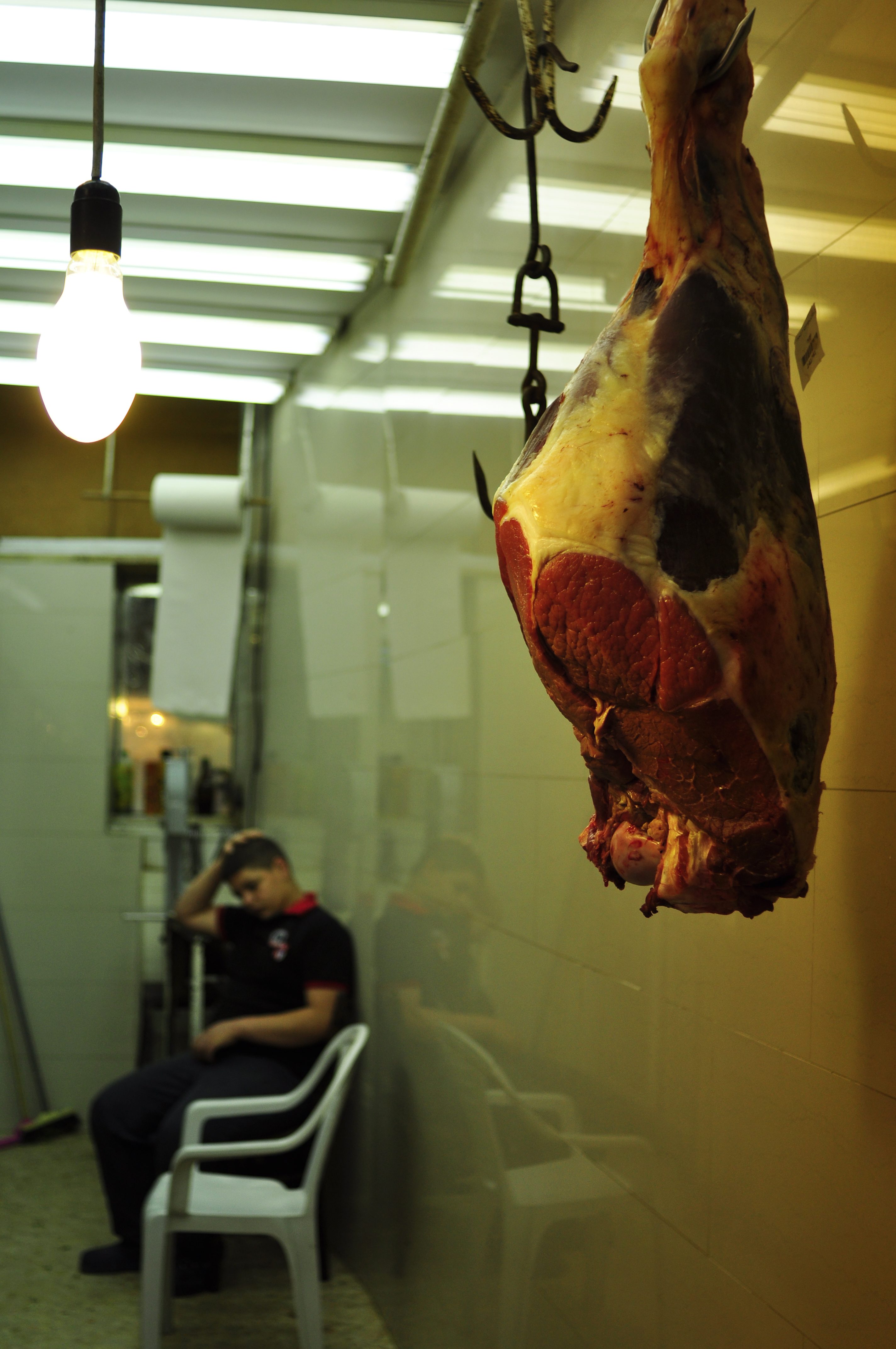 Butcher, Muslim Quarter, Jerusalem, Israel