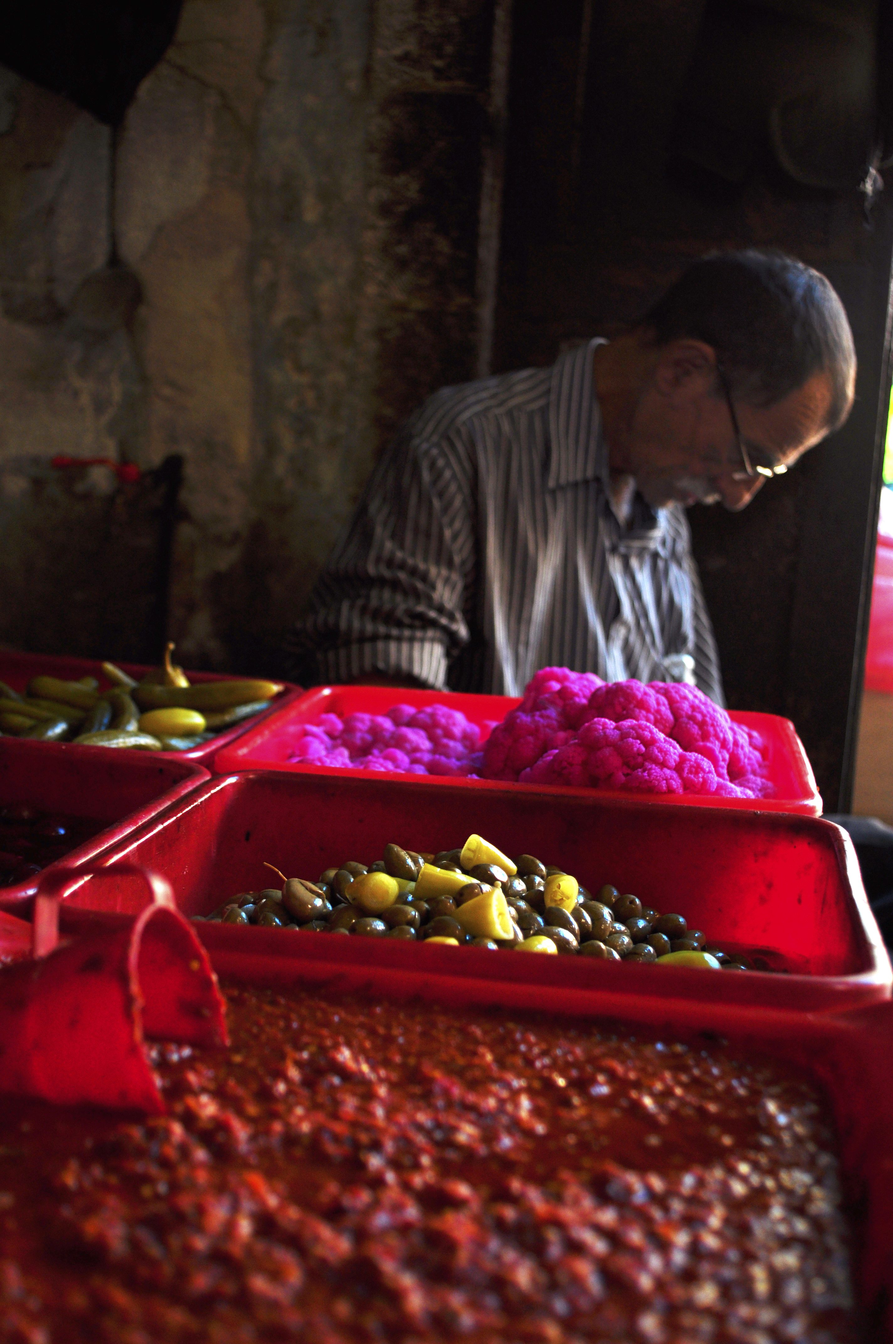 Pickled Vegetables, Muslim Quarter, Jerusalem, Israel