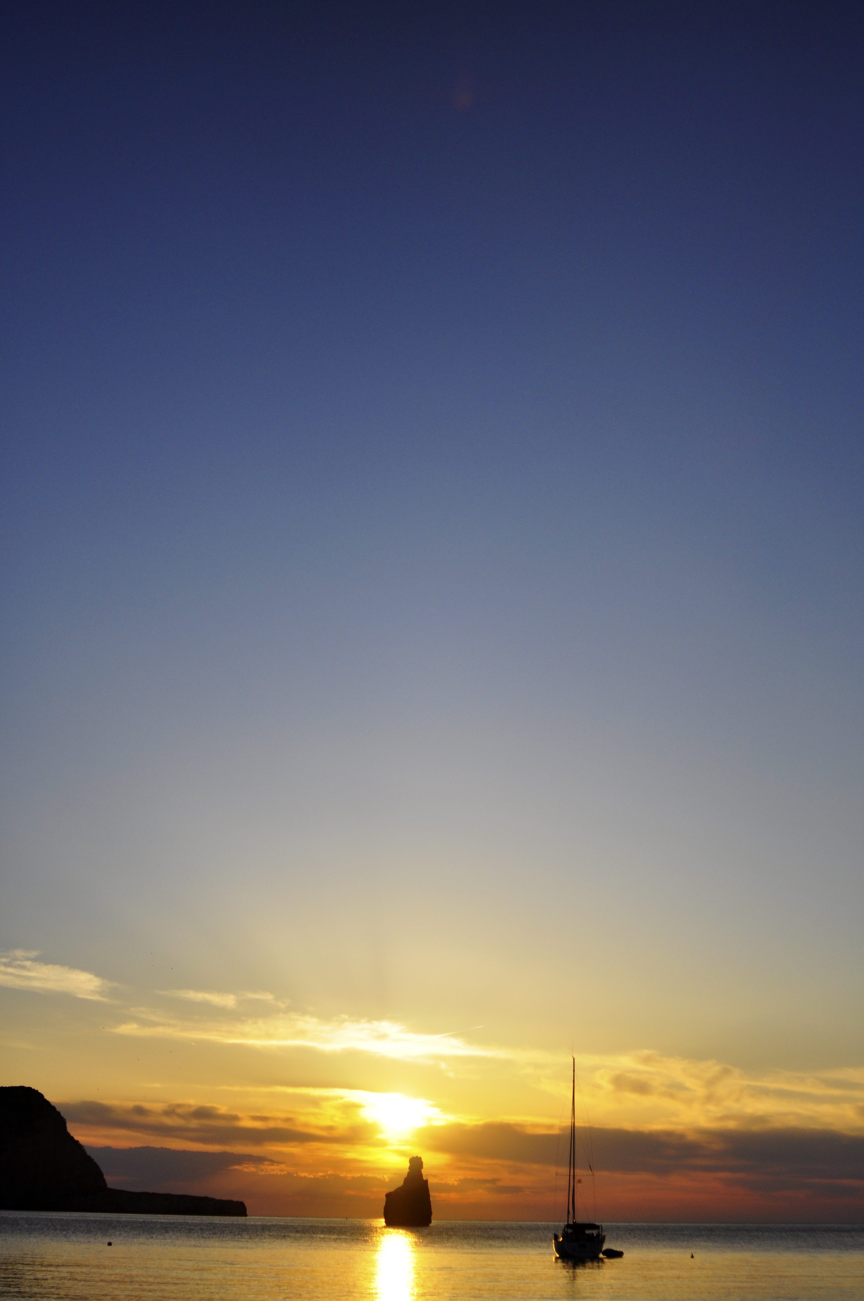 Sunset Sailboat, Ibiza, Spain