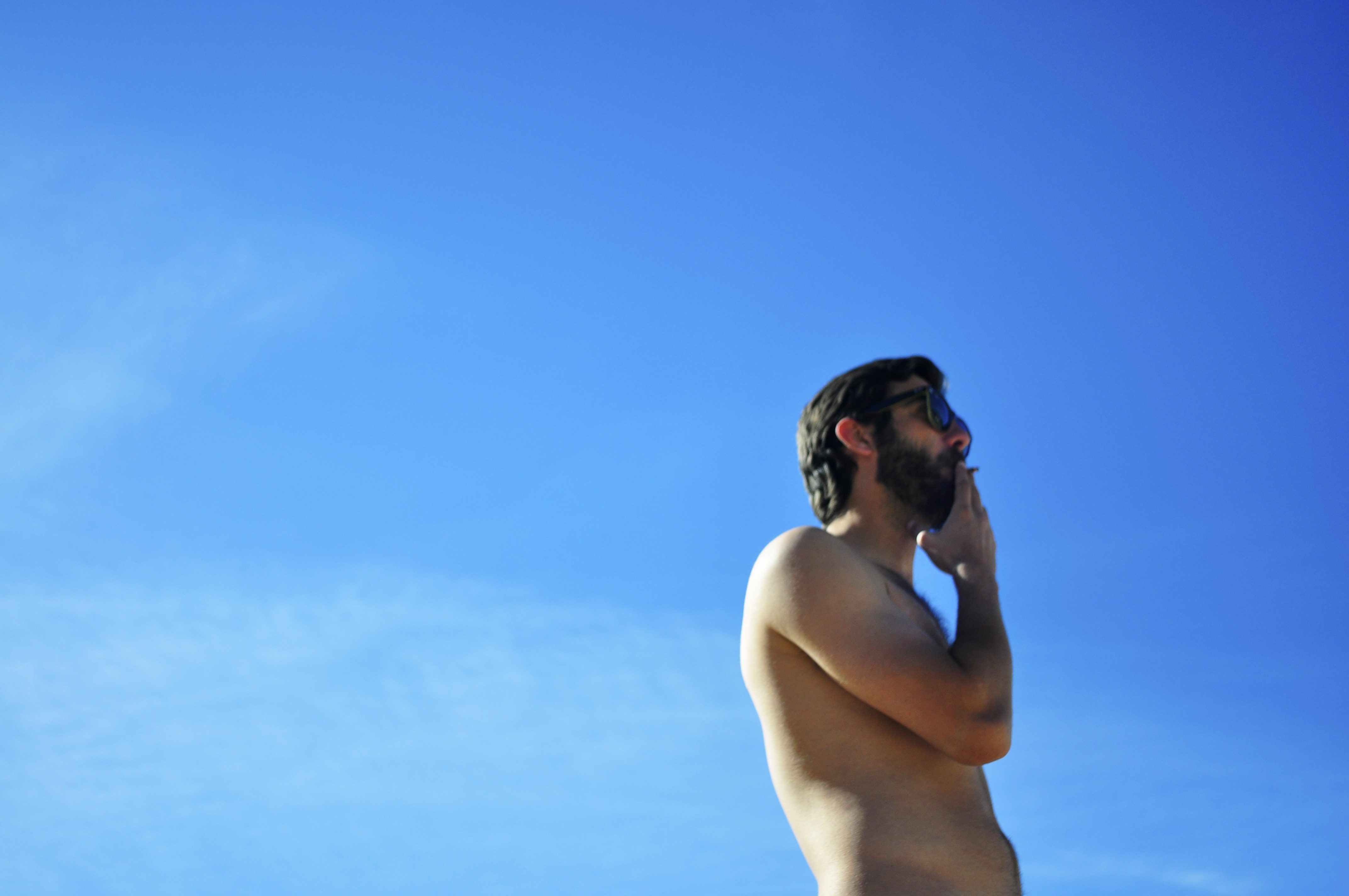 Smoker, Ibiza, Spain